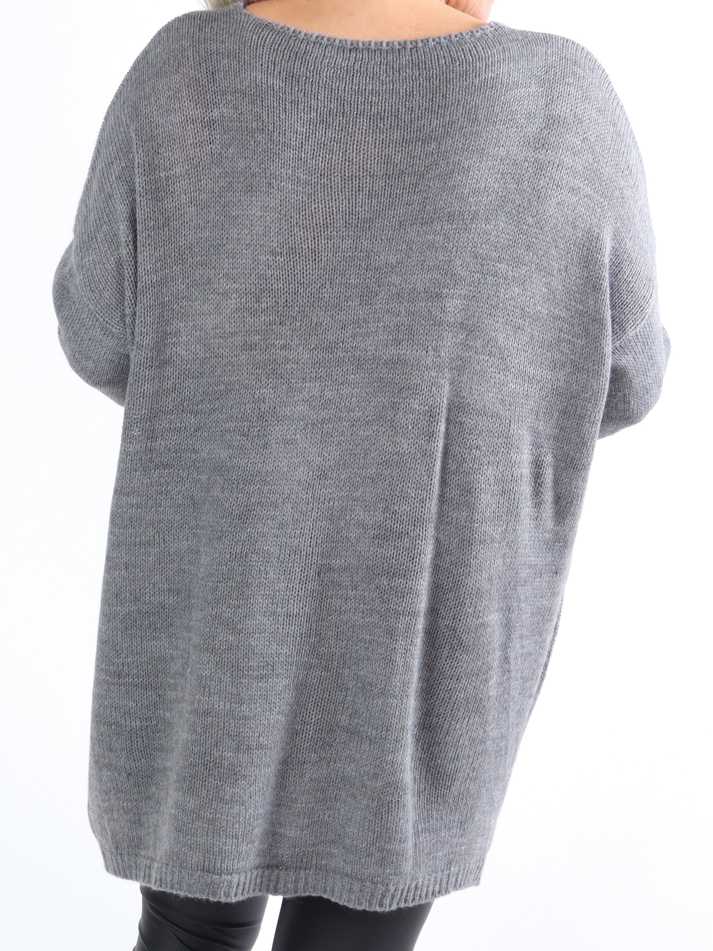 Mickey - Plus size strik med motiv